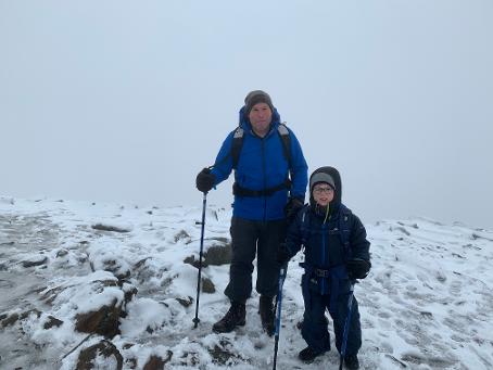 Paul Cook with his son